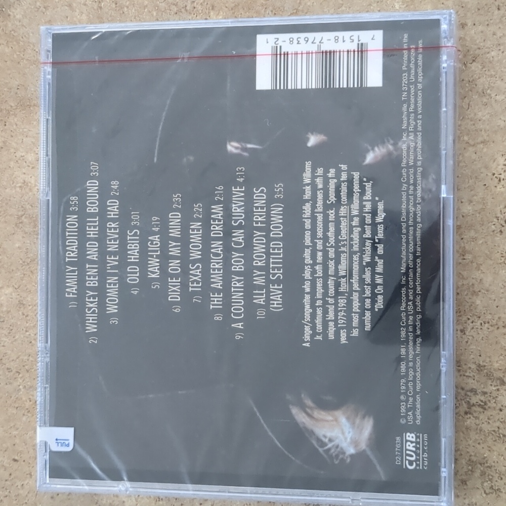 NEW Hank Williams Jr. Greatest Hits CD - Picture 2 of 4